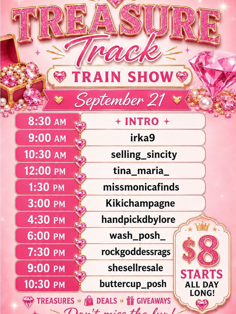 Treasure Track Train 9/21 notification - Picture 2 of 2